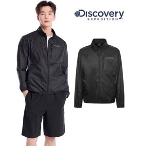 [디스커버리] 2025S S 여름 남성 DMWJ7Q053BKS 초경량 립스탑 하이넥 바람막이
