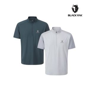[블랙야크] 남성 블랑 집업 반팔티 (1BYZTMU005)