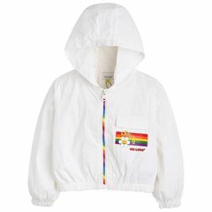 컬리수 HC04 레인보우후드크롭점퍼WH C242JMG03P