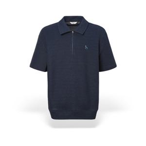 [헤지스] 남성 허니콤 카라집업 반팔 맨투맨 HZTS5B607B3