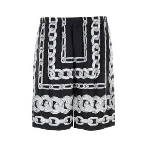 VERSACE 프린트 실크 버뮤다 쇼츠 10024761A13397 5B950