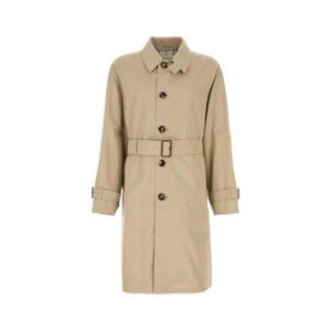 BURBERRY Capuccino gabardine trench coat 8108800 B9103