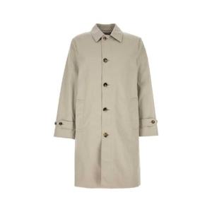 BURBERRY 도브 그레이 폴리에스테르 혼방 트렌치코트 8104735 C1761