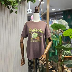 스테파니 HC05 호일T피스타치오티셔츠T A25TS5242H4