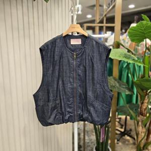 스테파니 HC05 데님지퍼베스트VT A25DM5202H
