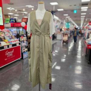 스테파니 HC07 바스락셔링v넥 나시웟피스 A25SO5216