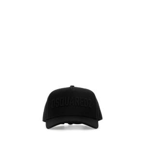 DSQUARED 블랙 코튼 야구 모자 BCM066005C00001 M436