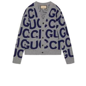 구찌 가디건 771707 XKDLV1140 GREY