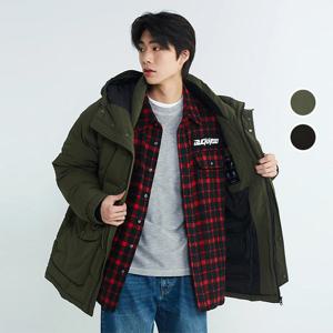 [버커루]남성 사파리 후드 다운 패딩 점퍼 B234DW430P