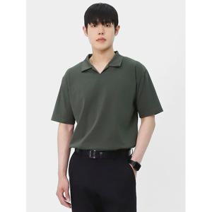 [빌리버스] 남성 반팔 티셔츠 여름 오픈 카라티 BBN166