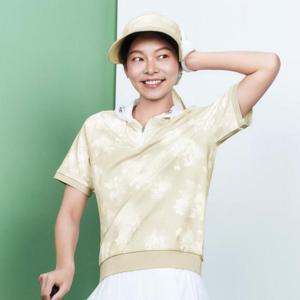 JDX HC11 여성 플라워 패턴 반집업 후드  반팔티 X1TSW6503