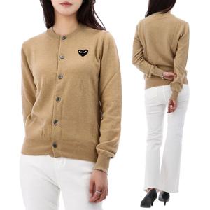 25SS 꼼데가르송 블랙 하트 와펜 가디건 AX N023 BEIGE