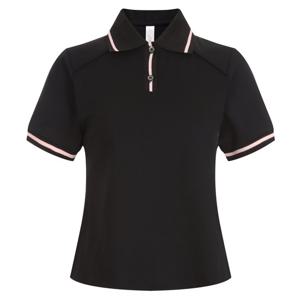 샵앤) 프리미엄 여성 카라넥 스판 골프 반팔 티셔츠 LB-WSH-20633-블랙