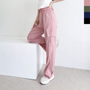 샵앤) 여성 쿨 허리밴딩 와이드 카고 팬츠 WDM-WPT-GSSVR181W