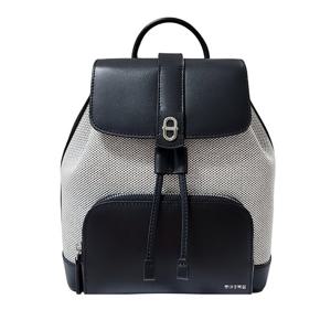 [에스콰이아]25 신상 고급 캔버스 가죽 콤비 정장 캐주얼 트렌드 미니 백팩 ECESHB650BK