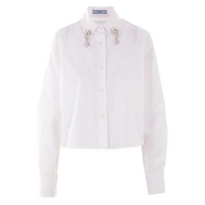 프라다 장식 버튼업 셔츠 P472HRSOOO155W F0009 TP936364362