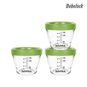[베베락]포네르 트라이탄 이유식 용기 130ml 올리브(3P)