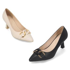 [25SS] 엘칸토 인텐스 여성 체인 펌프스 7cm LCWD83I513