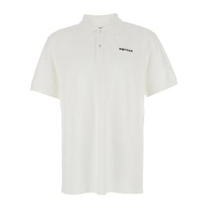 알렉산더맥퀸 클래식 칼라 로고 자수 화이트 폴로 셔츠 839229