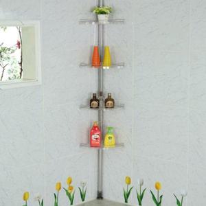 동영나이스 리빙나이스 투명 코너선반 4단 욕실선반 욕실수납선반 욕실코너선반 화장실선반 인테리어선반