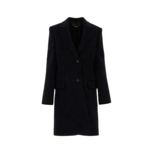 Stella McCartney 싱글 브레스트 롱 슬리브 코트 6600403CU700 1000 TP934688869