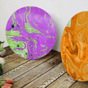 아트박스/꾸밈 ij614-원형아크릴액자_컬러풀마블링3