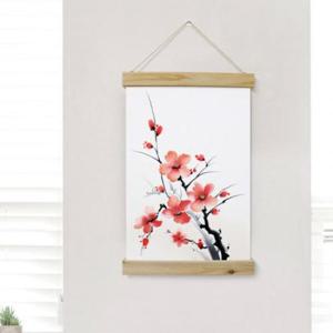 아트박스/꾸밈 ec172-우드스크롤_40CmX60Cm-동양화꽃매화