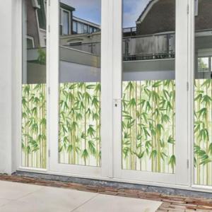 아트박스/꾸밈 fh290-초록잎대나무숲_불투명유리시트지