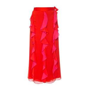 Diane von Furstenberg 러플 플레어 맥시 스커트 13302DVFSALONA0 FLMAP TP942667541