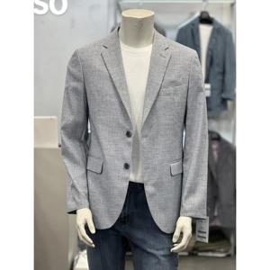 BASSO 세이브존01 블루 잔체크 COOL 캐주얼 자켓 BSY2JK73ABU