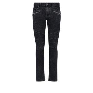 Balmain 지퍼 디테일 스키니 진 WH1MG005107D 0PA TP942939465