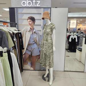 Ab.f.z DP01 허리밴딩페이즐리냉감원피스 AFZ3HO35