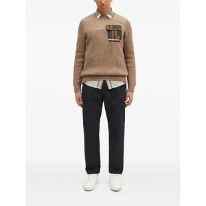 25 FW 바라쿠타 X 바버 밀러 골지 패널 포켓 스웨터 BRMAG0191UF0608 TP439341012