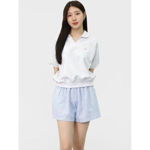 [엘케이트] 여자 맨투맨 캐주얼 반팔티 무지 크롭 티셔츠 LID017