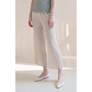 [요이츠]앵글 플리츠 슬릿 팬츠_YJ05WNPSL05_LB1