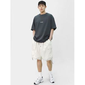 [스콰즈] 남자 스트링 카고 반바지 코튼 밴딩 버뮤다팬츠 SCONP007
