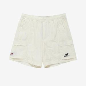 [뉴발란스]매장판 공용 우븐 포켓 4.5부 반바지 숏팬츠 크림 NBNVD22513-64
