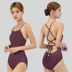 [스피카]스피카 여성 리본백 스윔웨어 SPA105 버건디