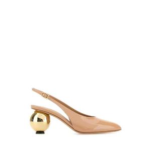 SALVATORE FERRAGAMO Skin pink leather Tessie 70 pumps 01K443784880 AMABIS