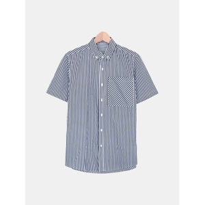 [빌리버스] 남자 반팔 셔츠 스트라이프 여름 남방 BBI045