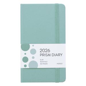 [인디고] 2026 프리즘 슬림 먼슬리 다이어리 (날짜형, 수첩형, 월간) - 민트라떼