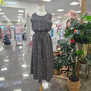 스테파니 HC07 주사위 허리 조임   나시원피스 A25SO5232