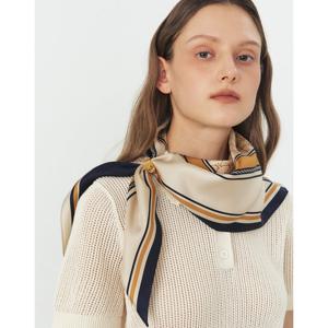 [선물포장] 네이비 헤리아토 삼각링 실크 스카프 [링포함] HISC5F630N2