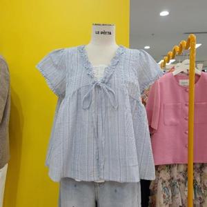 르피타 DP01 스트라이프레이어드블라우스 L252BBL802