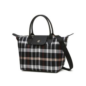 닥스 골프 여성 25FW ONLINE EXCLUSIVE 블랙믹스 시즌백 체크 플리츠 토트백 DNGF5F964BA