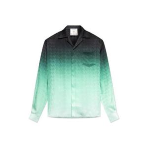 카사블랑카 그라데이션 핑퐁 자카드 긴팔 새틴 셔츠 MPF25SH006 03 TP946168963