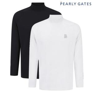 파리게이츠  남성 로고 모크넥 저지 티셔츠 511E3TI206 BJ