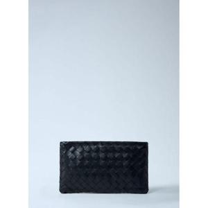 25 FW 보테가베네타 여성 Small Intrecciato Flat Pouch bov0261057blk