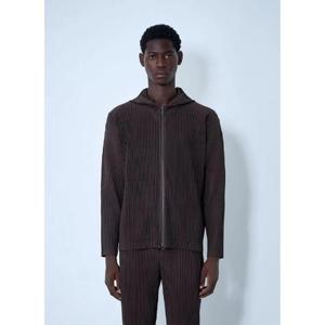 25 FW Homme Plisse Issey Miyake 남성 플리츠 후드 재킷  hmp0161013brn