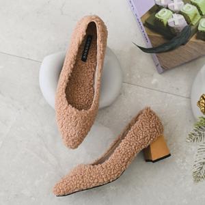 갓슈 보글어텀 5cm 미들힐 펌프스 패션구두